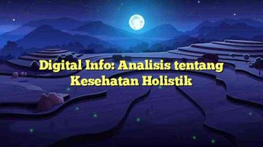 Digital Info: Analisis tentang Kesehatan Holistik